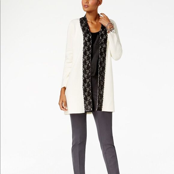 Lace trim cardigan - Picture 1 of 13